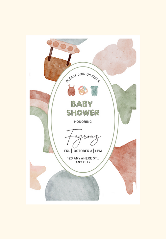 Baby Shower - Set of 9