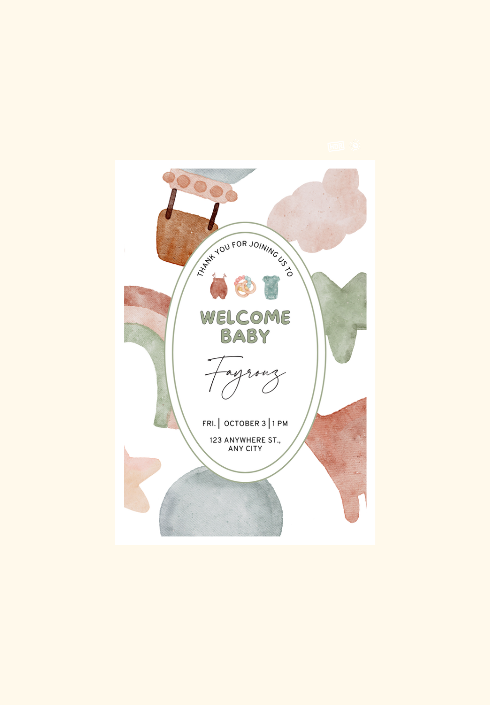 Welcome Baby! - Set of 9