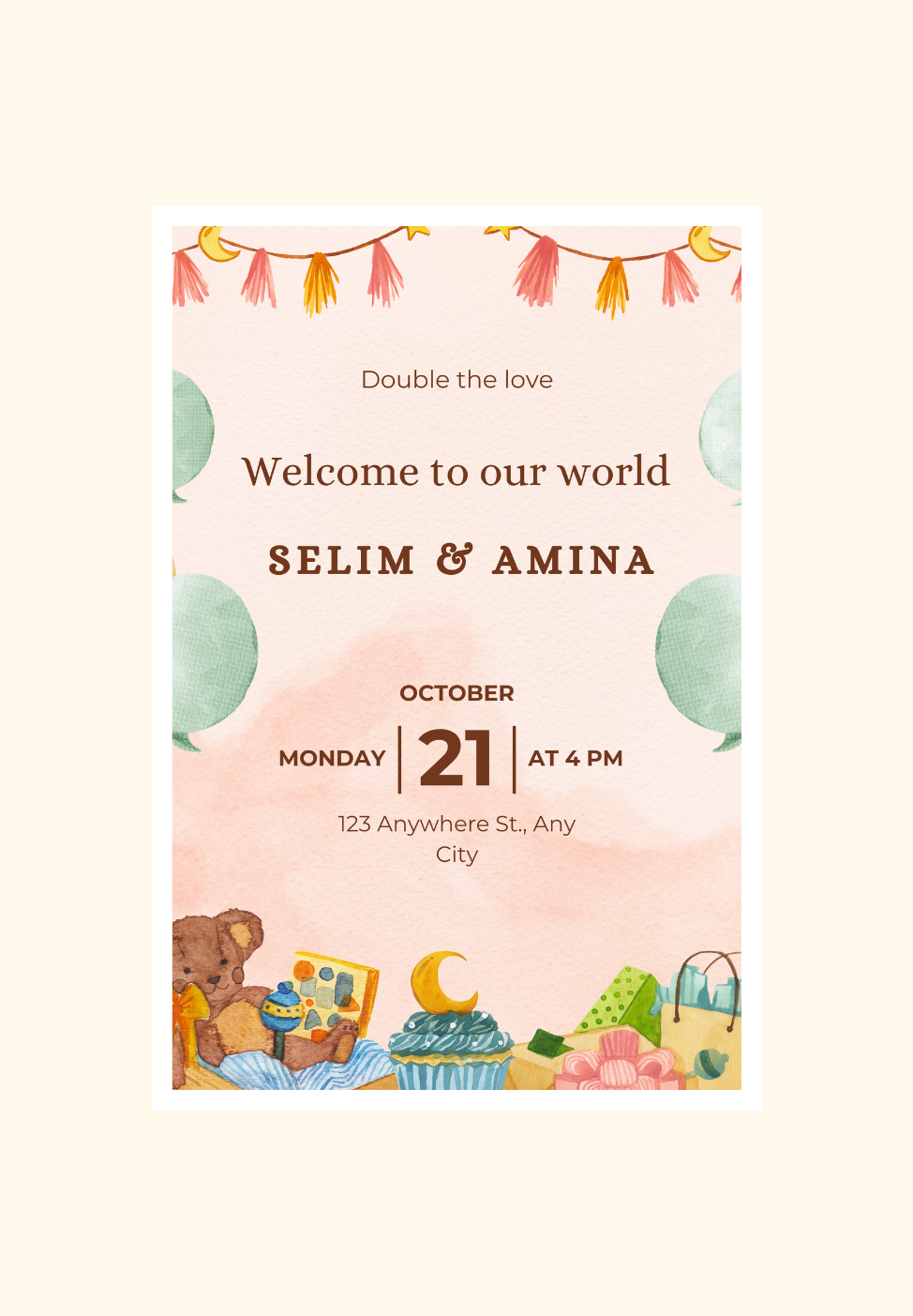 Welcome Twinnies! - Set of 9